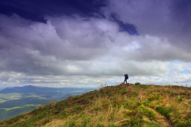 Dağın hiking.