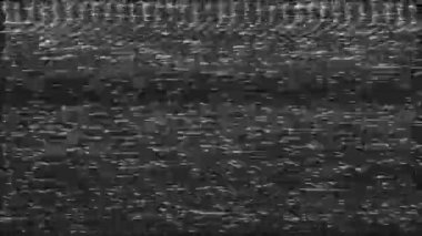 Soyut Dijital Animasyon. Eski televizyon. Arıza Hatası Video Hasarı. Sinyal sesi. Hata. Sistem hatası. Eşsiz Tasarım. Sinyal kötü. Dijital TV Gürültüsü yanıp sönüyor. Sinyal yok. VHS Hacker saldırısı. Bilgisayar virüsü