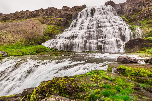 Cachoeira Dynjandi, Islândia — Fotografia de Stock