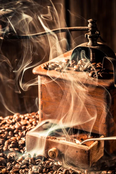 Duft von frischen Kaffeekörnern — Stockfoto