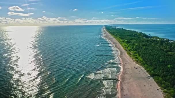 Península Hel no verão. Turismo, Mar Báltico. Férias à beira-mar — Vídeo de Stock