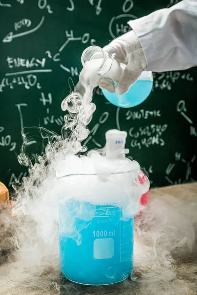 Practical Chemical Tests Academic Laboratory Practical Chemistry Classes — Fotografia de Stock