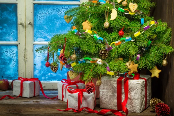 Rustic Christmas holidays in the country — Stock Photo, Image
