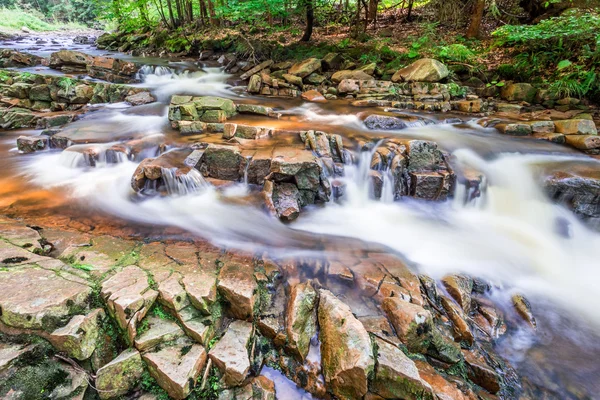 Górski potok pełen czystej wody — Zdjęcie stockowe