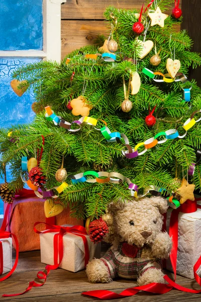 Geniet van uw kerst in landelijk gelegen vakantiehuis — Stockfoto