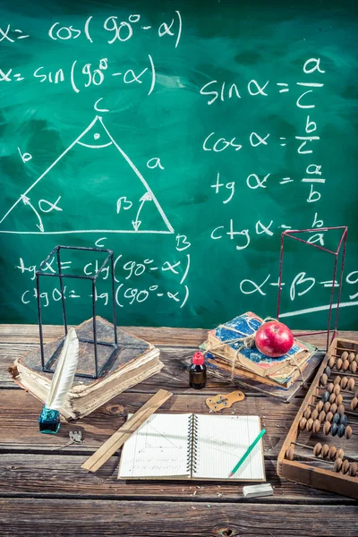 Clases de trigonometría en la escuela —  Fotos de Stock