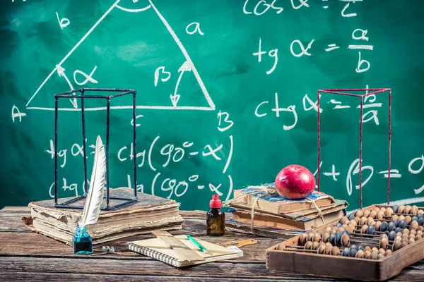 Föreläsning av trigonometri i skolan — Stockfoto