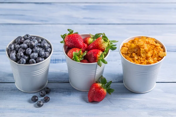 Ingredients for a healthy breakfast — Stock Photo, Image