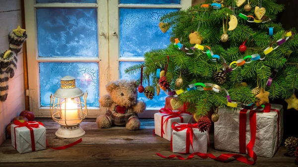Christmas holiday in the countryside — Stock Photo, Image