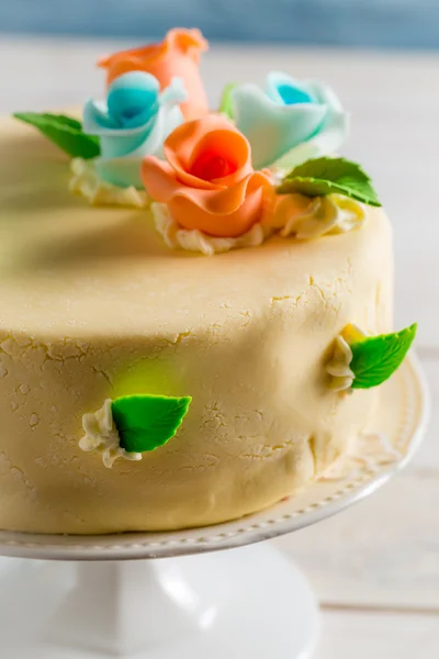 Closeup of Birthday cake — Stock Photo, Image