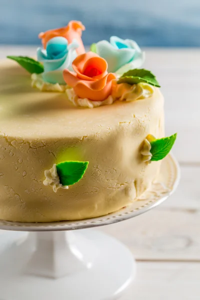 Closeup of Birthday cake — Stock Photo, Image