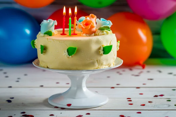 Enjoy your birthday cake — Stock Photo, Image