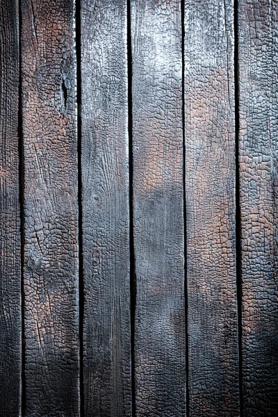 Fechar a mesa de madeira queimada — Fotografia de Stock