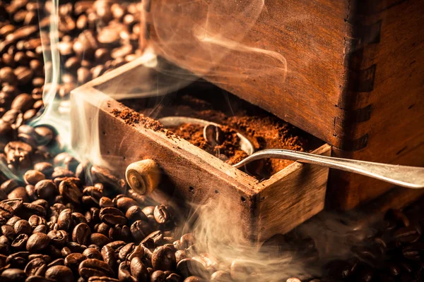 Illata friss kávé magok — Stock Fotó