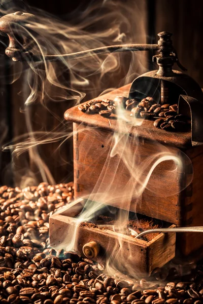 Fragrance of fresh coffee grains — Stock Photo, Image