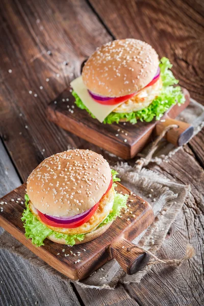 Fresh burge — Stock Photo, Image