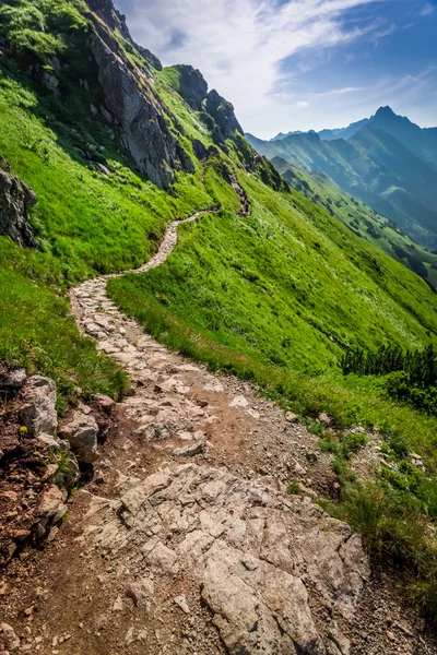 Polonya Tatras dağlar iz — Stok fotoğraf