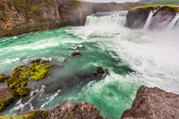 Maravillosa cascada Godafoss — Foto de Stock