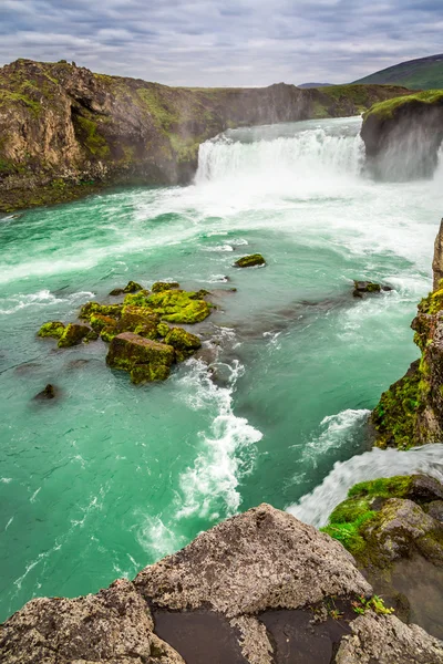 Πανέμορφο καταρράκτη Godafoss — Φωτογραφία Αρχείου