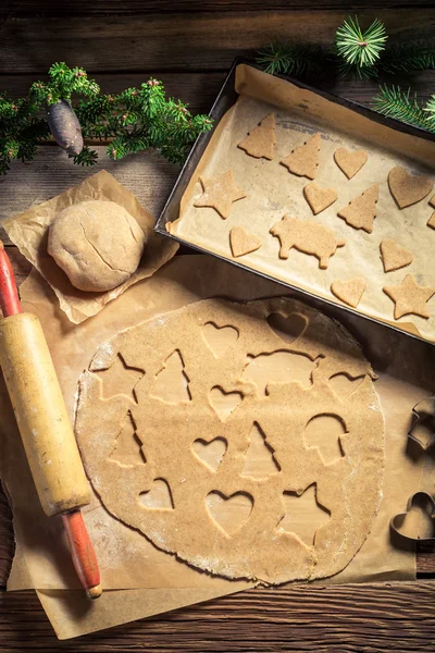 Tradicionalmente galletas de Navidad — Foto de Stock