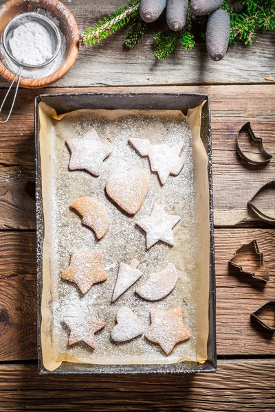 Galletas de jengibre de Navidad dulces y sabrosas — Foto de Stock