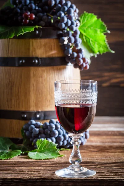 Vinho saboroso em vidro — Fotografia de Stock
