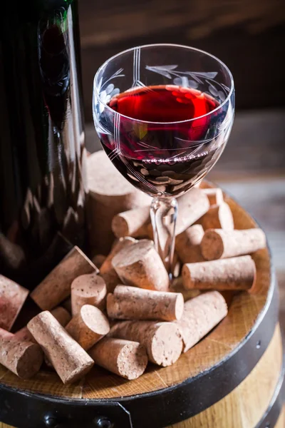 Fresh wine in glass — Stock Photo, Image