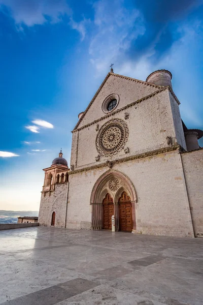 Famous basilica in Assisi, Umbria, Italy — Stock Photo, Image