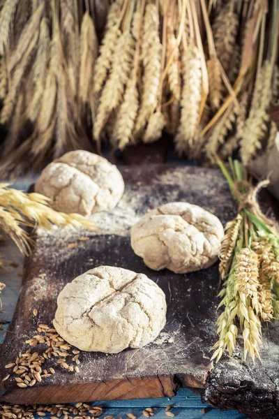 Healthy buns with several grains — Stock Photo, Image