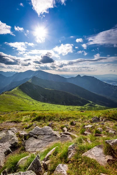 Tatra Mountains peaks in sunny day — Stock Photo, Image