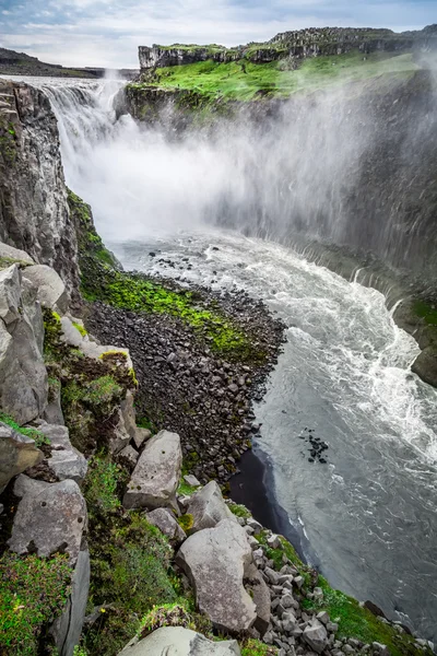 Maravillosa cascada Dettifoss en Islandia — Foto de Stock