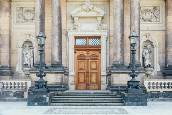 Back entrance of the academy of fine arts in Dresden — Stock Photo, Image