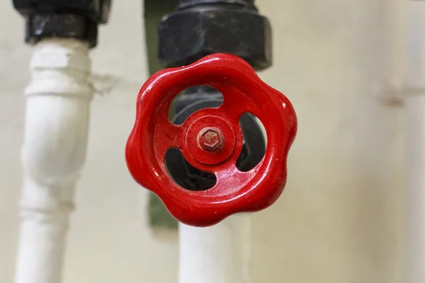 Red valve — Stock Photo, Image