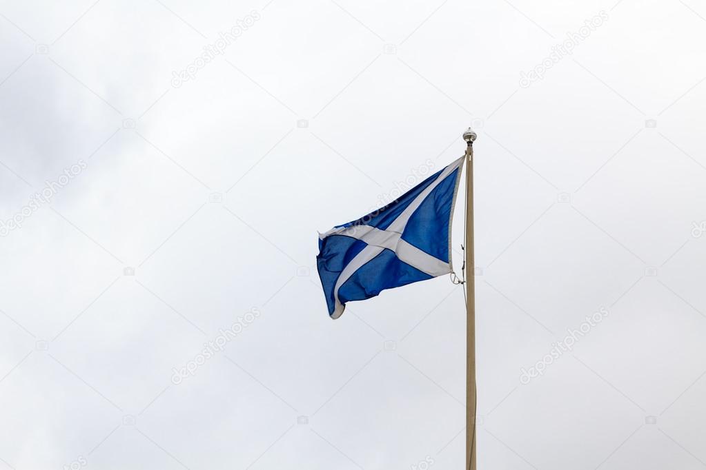 Waving Scotland flag