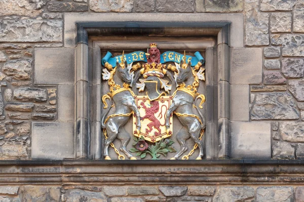 Coat of arms detail in Edinburgh castle — Stock Photo, Image