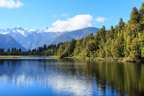 Lake Matheson en Mount Cook — Stockfoto