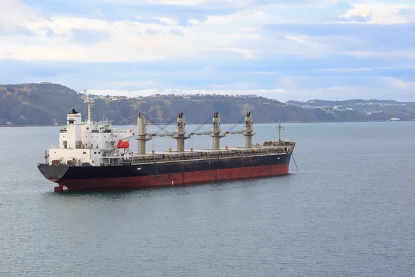 Ropný tanker kotvit poblíž Wellington — Stock fotografie