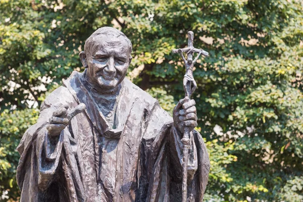 Statue en bronze du Pape Jean-Paul II — Photo