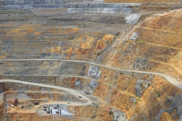 Alsó gépet egy arany és külszíni bánya martha-waihi, — Stock Fotó
