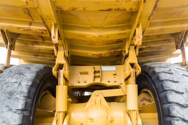 At the back bottom of a large truck — Stock Photo, Image