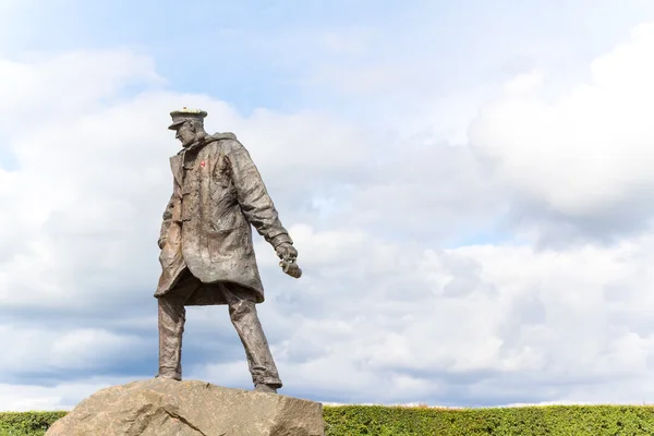 Estátua de Sir Archibald David Stirling, fundador do S britânico — Fotografia de Stock