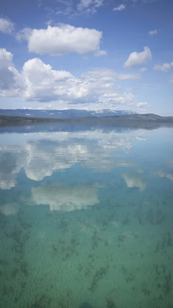 Atlin jezero v létě — Stock fotografie