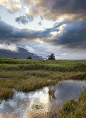 fırtınalı gün batımı