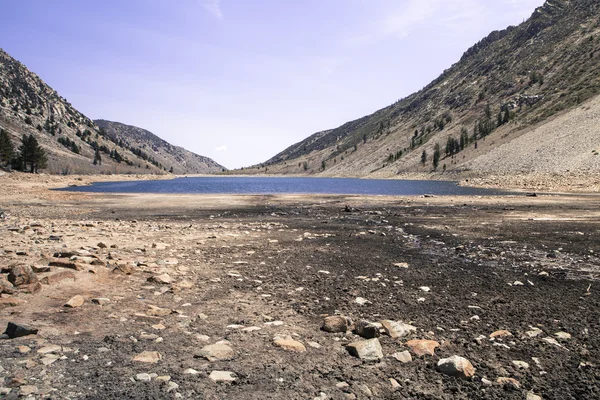 Jezero vysychání — Stock fotografie