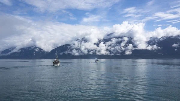 Güneydoğu Alaska somon balıkçı tekneleri Telifsiz Stok Fotoğraflar