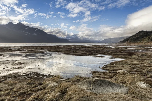 Chilkat mynning reflektioner — Stockfoto