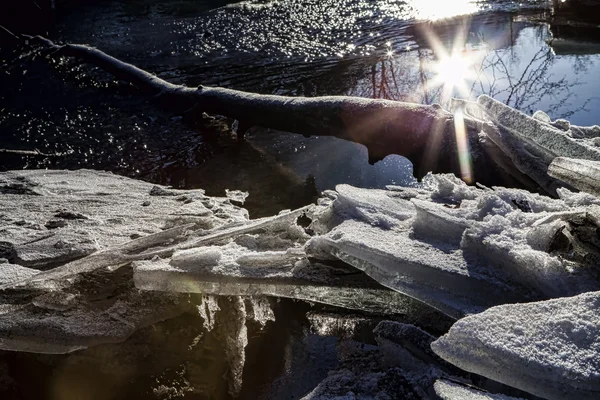 Magia del ghiaccio invernale — Foto Stock