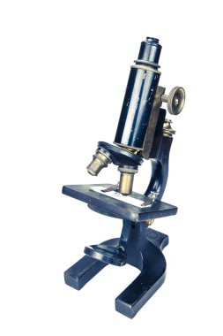 Beyaz Vintage mikroskobunun