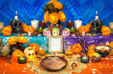 Ölü sunak (Dia de Muertos Meksika gün)