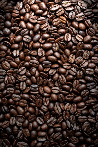 Delicious Coffee Beans Background Fresh Roasted Beans Soft Light Texture — Stock Photo, Image